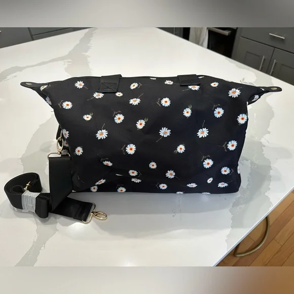 Alice & Olivia black daisy duffel bag - Picture 5 of 10